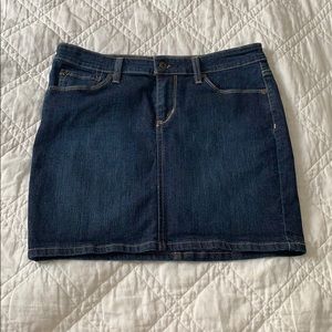 Jean mini skirt